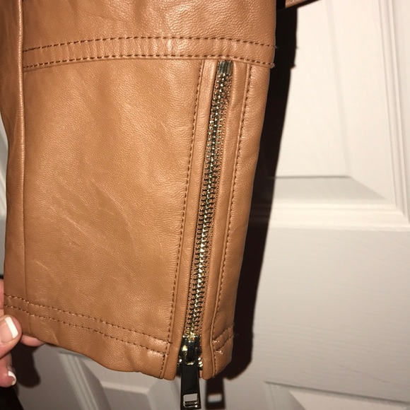 Cognac A.N.A Leather Jacket - Picture 5 of 5